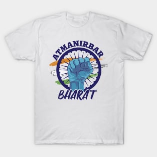 Atmanirbhar Bharat India Flag Slogan Quote T-Shirt